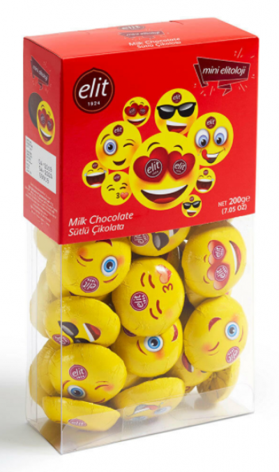Elit Çikolata Chocolate Mini Elitology Emoji Chocolate 200 gr 